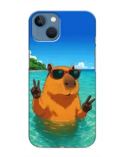 Чохол для iPhone 13 з картинкою «Морська капібара»
