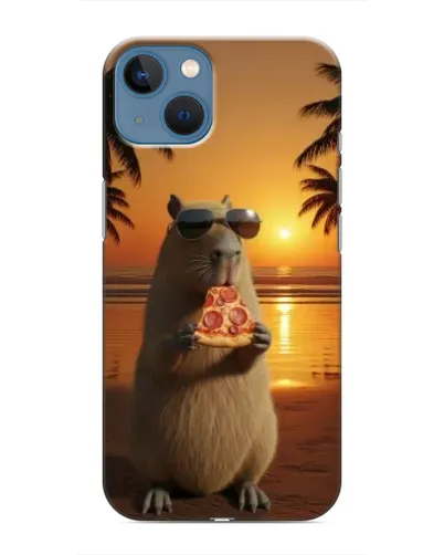 Чохол для iPhone 13 з картинкою «Капібара з піцою» Чохол для iPhone 13 з картинкою «Капібара з піцою»