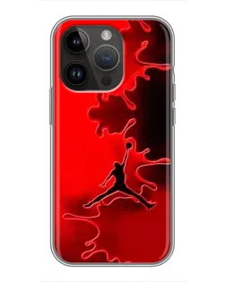Чехол для iPhone 14 Pro Max с картинкой «Jordan Red Smoke»