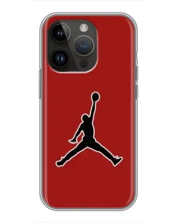 Чехол для iPhone 14 Pro Max с картинкой «Jordan Red Back»