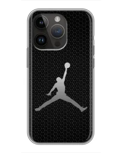 Чехол для iPhone 14 Pro Max с картинкой «Jordan Dark Carbon»