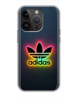 Чохол для iPhone 14 Pro Max з картинкою «Неоновий Adidas»