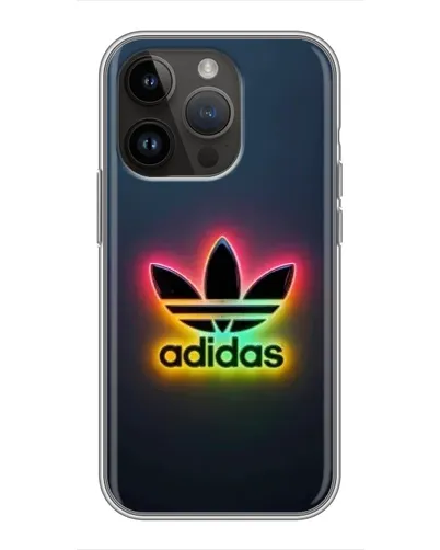 Чохол для iPhone 14 Pro Max з картинкою «Неоновий Adidas»
