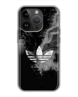 Чохол для iPhone 14 Pro Max з картинкою «Абстрактний дим Adidas»