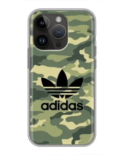 Чохол для iPhone 14 Pro Max з картинкою «Мілітарі стиль Adidas»
