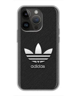 Чохол для iPhone 14 Pro Max з картинкою «Adidas Карбонова текстура»