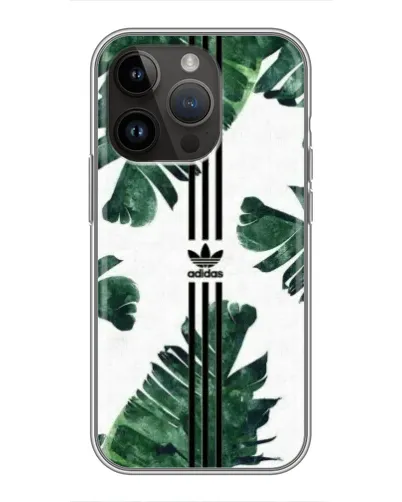 Чохол для iPhone 14 Pro Max з картинкою «Пальмове листя адідас»