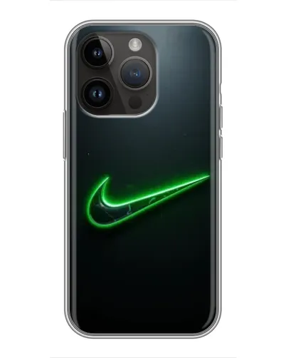 Чохол для iPhone 14 Pro Max з картинкою «Неоновий контур Nike» Чохол для iPhone 14 Pro Max з картинкою «Неоновий контур Nike»