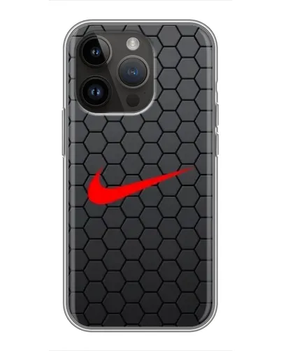 Чохол для iPhone 14 Pro Max з картинкою «Nike — карбонова сітка» Чохол для iPhone 14 Pro Max з картинкою «Nike — карбонова сітка»