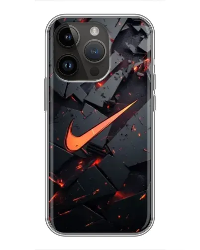 Чохол для iPhone 14 Pro Max з картинкою «Nike — ефект розломів» Чохол для iPhone 14 Pro Max з картинкою «Nike — ефект розломів»