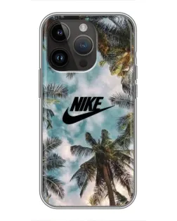 Чехол для iPhone 14 Pro Max с картинкой «Тропический принт Nike»
