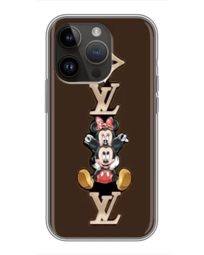 Чохол для iPhone 14 Pro Max з картинкою «LV та Міккі Маус» Чохол для iPhone 14 Pro Max з картинкою «LV та Міккі Маус»