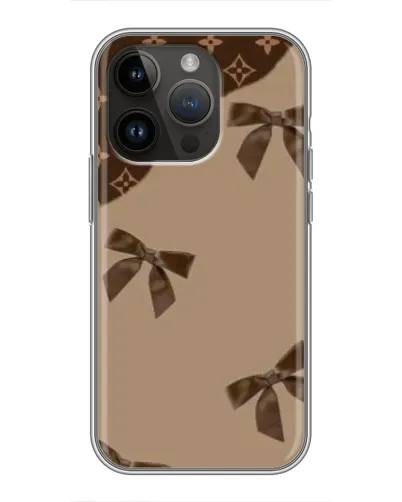 Чохол для iPhone 14 Pro Max з картинкою «LV — кавовий атлас» Чохол для iPhone 14 Pro Max з картинкою «LV — кавовий атлас»