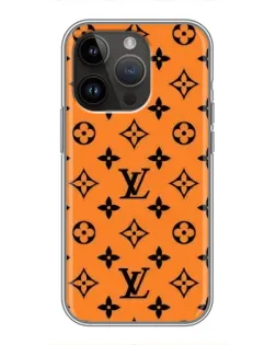 Чохол для iPhone 14 Pro Max з картинкою «Помаранчевий стиль LV»
