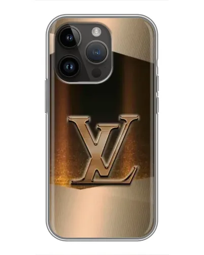 Чохол для iPhone 14 Pro Max з картинкою «LV — золоте сяйво» Чохол для iPhone 14 Pro Max з картинкою «LV — золоте сяйво»