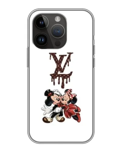 Чохол для iPhone 14 Pro Max з картинкою «LV та Міккі Маус» Чохол для iPhone 14 Pro Max з картинкою «LV та Міккі Маус»