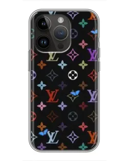 Чохол для iPhone 14 Pro Max з картинкою «Кольорова монограма LV»