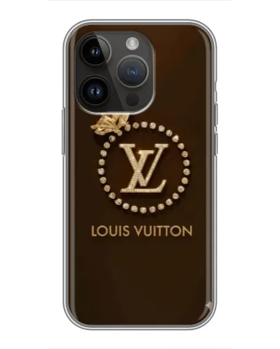 Чохол для iPhone 14 Pro Max з картинкою «LV — золота печатка» Чохол для iPhone 14 Pro Max з картинкою «LV — золота печатка»
