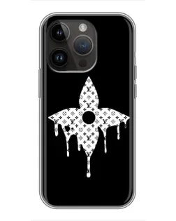 Чохол для iPhone 14 Pro Max з картинкою «Квіткова монограма»
