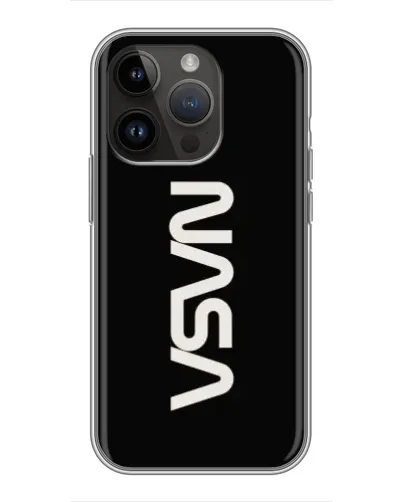 Чохол для iPhone 14 Pro Max з картинкою «NASA — вертикальний логотип»
