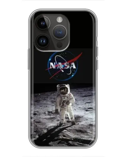 Чохол для iPhone 14 Pro Max з картинкою «Астронавт на Місяці»