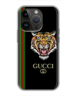 Чохол для iPhone 14 Pro Max з картинкою «Тигр Gucci»