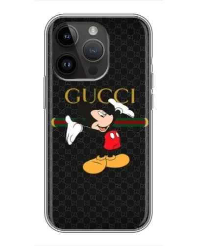 Чохол для iPhone 14 Pro Max з картинкою «Міккі Маус Gucci»