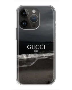 Чохол для iPhone 14 Pro Max з картинкою «Gucci — морський прибій»