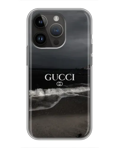 Чохол для iPhone 14 Pro Max з картинкою «Gucci — морський прибій»