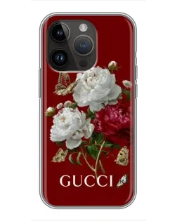 Чохол для iPhone 14 Pro Max з картинкою «Gucci — сад»