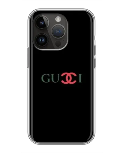 Чохол для iPhone 14 Pro Max з картинкою «Gucci — червоний градієнт»