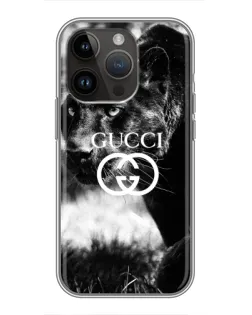 Чохол для iPhone 14 Pro Max з картинкою «Gucci — дика природа»