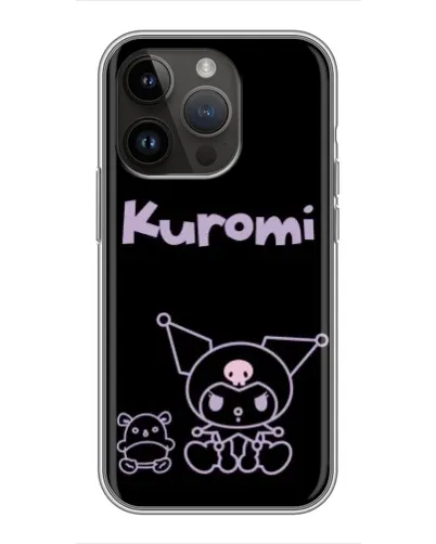 Чохол для iPhone 14 Pro Max з картинкою «Kuromi — чорний мінімалізм» Чохол для iPhone 14 Pro Max з картинкою «Kuromi — чорний мінімалізм»