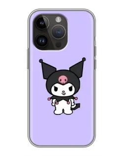 Чохол для iPhone 14 Pro Max з картинкою «Kuromi — ніжний фіолетовий»
