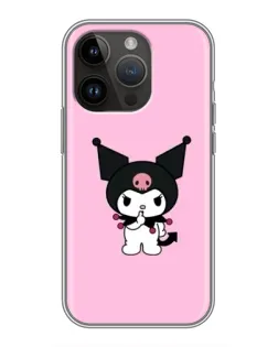 Чохол для iPhone 14 Pro Max з картинкою «Kuromi — рожева ніжність»