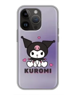 Чохол для iPhone 14 Pro Max з картинкою «Kuromi — фіолетовий арт»