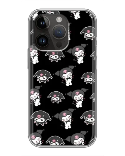 Чохол для iPhone 14 Pro Max з картинкою «Чорний паттерн Kuromi» Чохол для iPhone 14 Pro Max з картинкою «Чорний паттерн Kuromi»