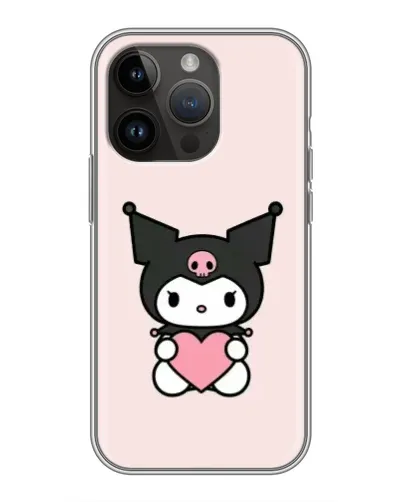 Чохол для iPhone 14 Pro Max з картинкою «Kuromi та серце» Чохол для iPhone 14 Pro Max з картинкою «Kuromi та серце»