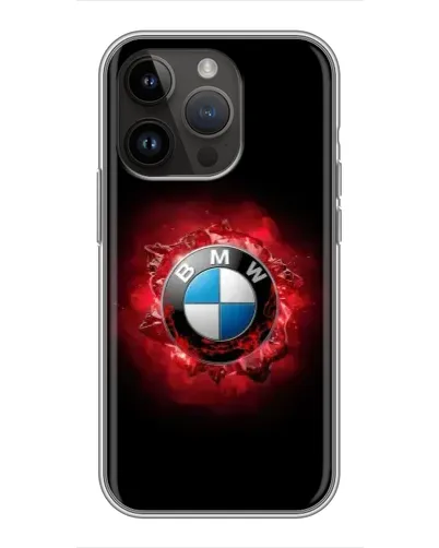 Чохол для iPhone 14 Pro Max з картинкою «Логотип BMW — спалах»