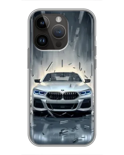 Чохол для iPhone 14 Pro Max з картинкою «BMW у світлі фар»