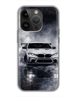 Чохол для iPhone 14 Pro Max з картинкою «BMW крізь туман»