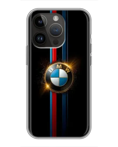 Чохол для iPhone 14 Pro Max з картинкою «BMW M-Power неон»