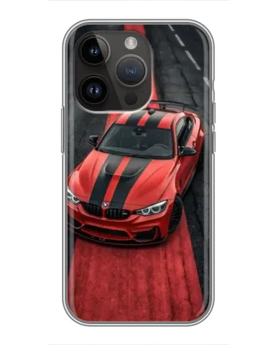 Чохол для iPhone 14 Pro Max з картинкою «BMW на червоній доріжці»