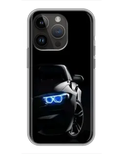 Чохол для iPhone 14 Pro Max з картинкою «BMW — нічний погляд» Чохол для iPhone 14 Pro Max з картинкою «BMW — нічний погляд»