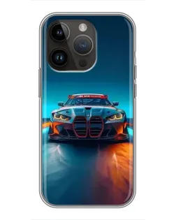 Чохол для iPhone 14 Pro Max з картинкою «BMW — вогні неону» Чохол для iPhone 14 Pro Max з картинкою «BMW — вогні неону»