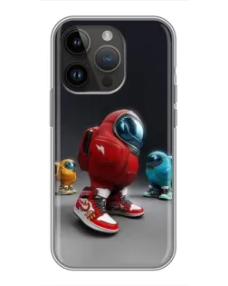Чохол для iPhone 14 Pro Max з картинкою «Among Us — 3D стиль»