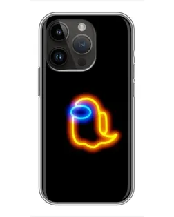 Чохол для iPhone 14 Pro Max з картинкою «Among Us неонове сяйво»