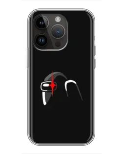Чохол для iPhone 14 Pro Max з картинкою «Among Us шолом»