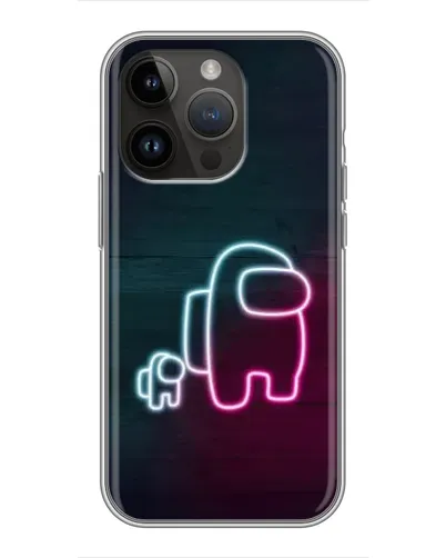 Чохол для iPhone 14 Pro Max з картинкою «Among Us неон-арт» Чохол для iPhone 14 Pro Max з картинкою «Among Us неон-арт»
