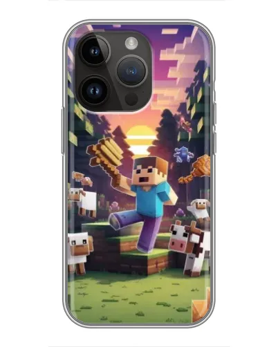 Чохол для iPhone 14 Pro Max з картинкою «Стів на фермі» Чохол для iPhone 14 Pro Max з картинкою «Стів на фермі»